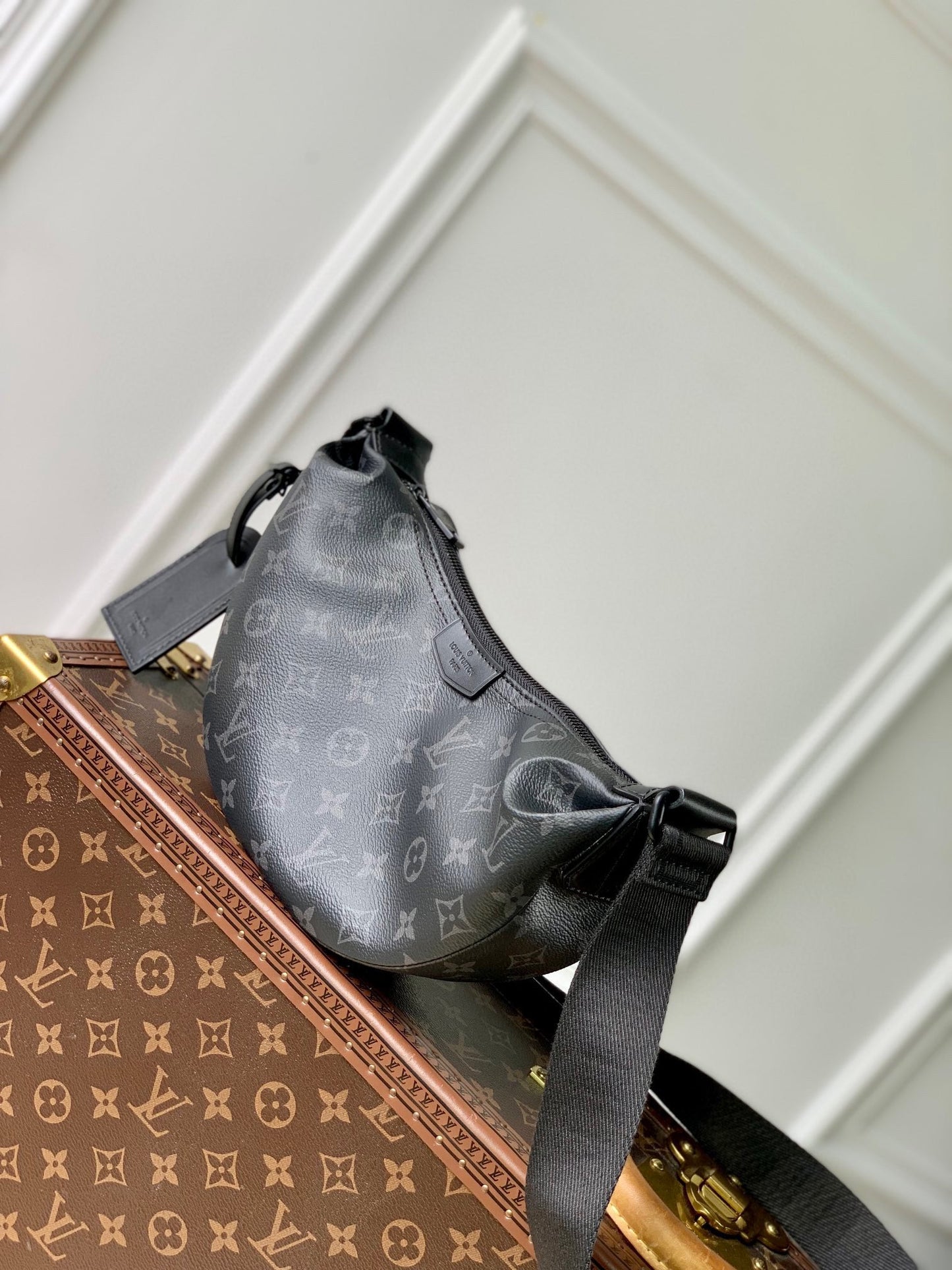 Louis Vuitton Monogram Eclipse Bumbag - Men's Luxury Belt Bag