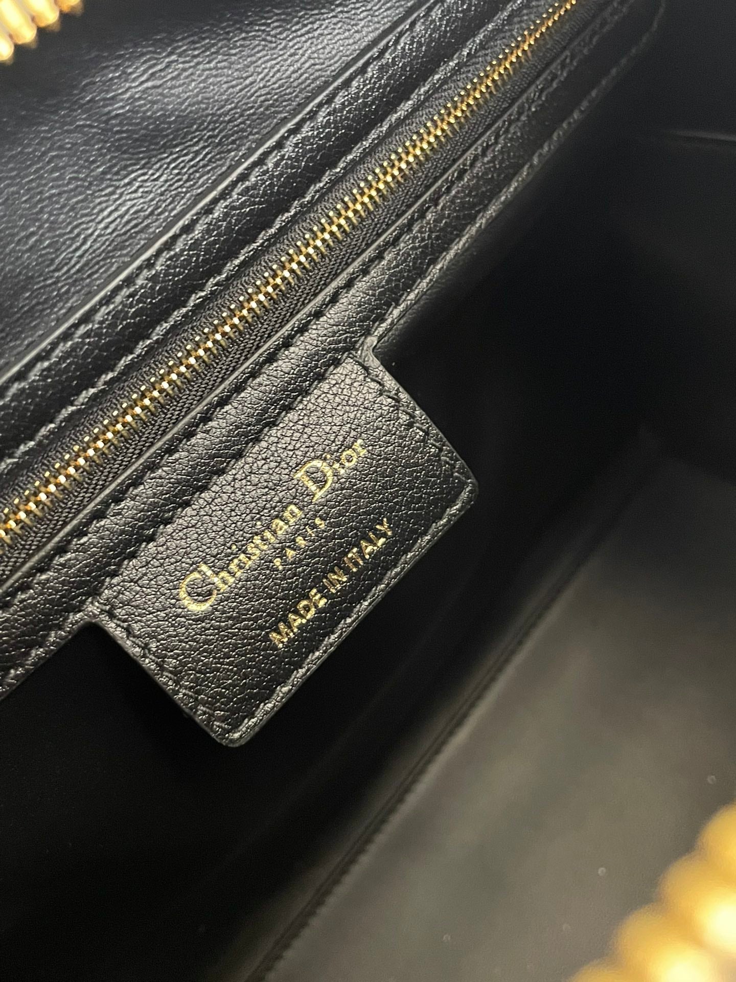 Christian Dior Black Cannage Lambskin DiorTravel Bowling Bag