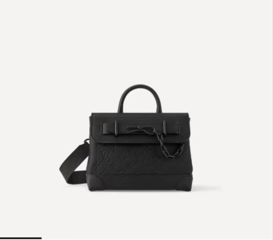 Louis Vuitton Steamer Wearable Wallet - Black Monogram Taurillon Leather