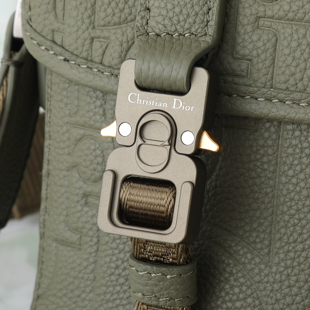 Dior Safari Messenger Bag Olive Green Oblique Canvas