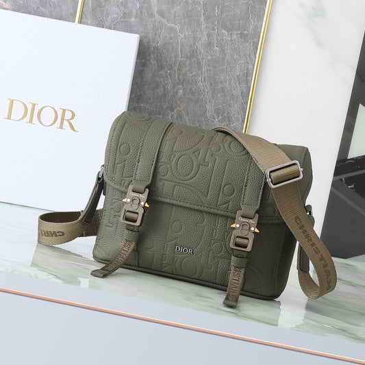 Dior Safari Messenger Bag Olive Green Oblique Canvas