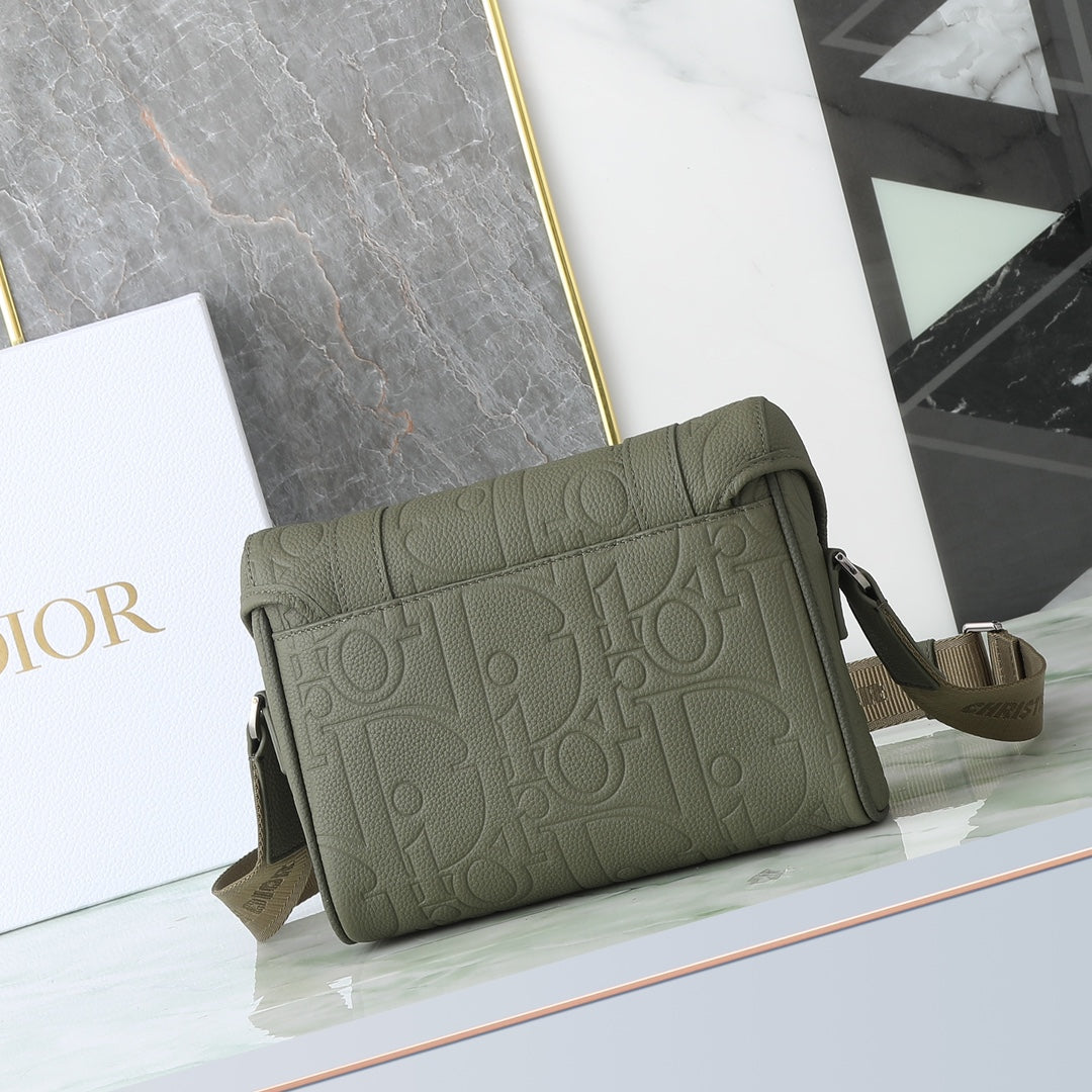 Dior Safari Messenger Bag Olive Green Oblique Canvas