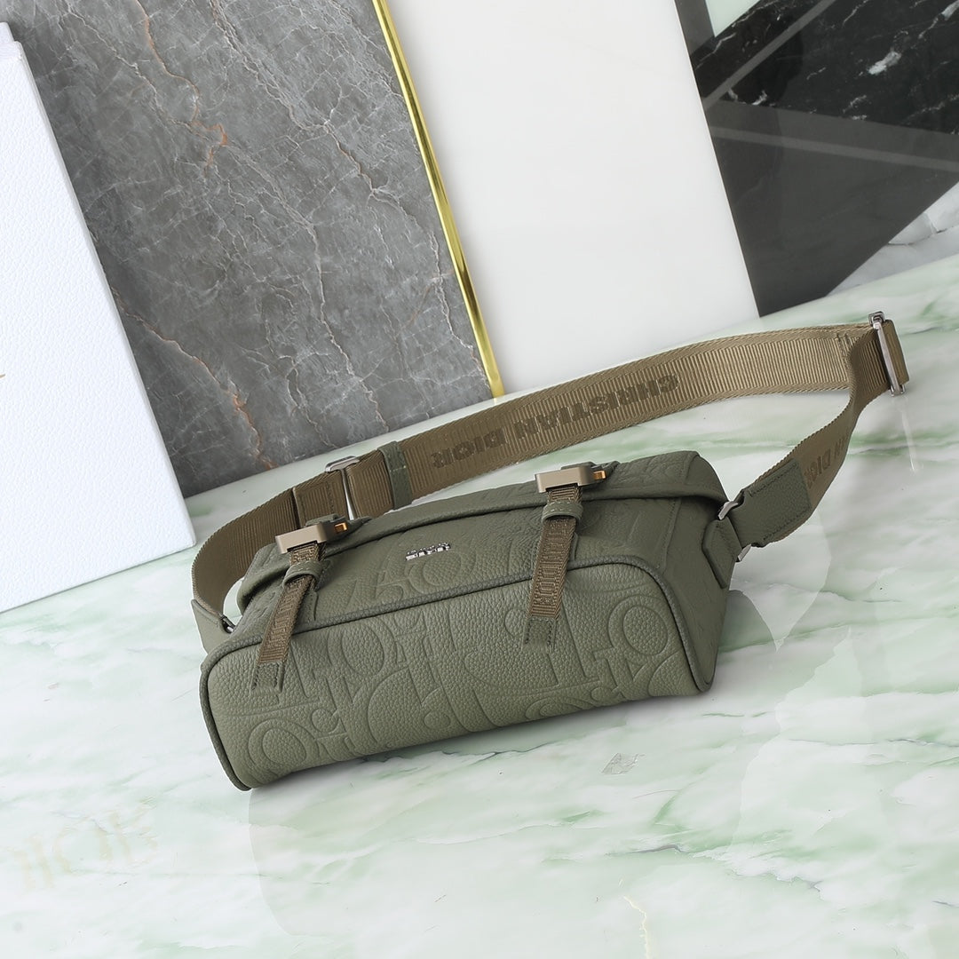 Dior Safari Messenger Bag Olive Green Oblique Canvas