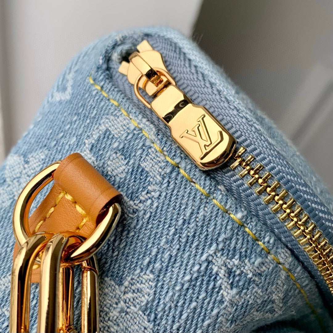 Louis Vuitton Mini Bumbag Monogram Denim Blue
