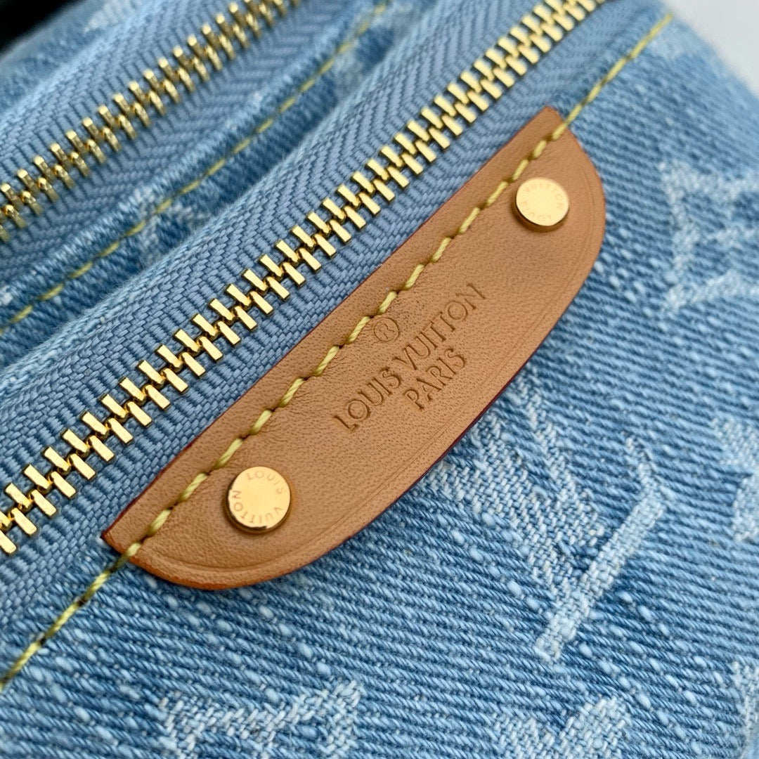 Louis Vuitton Mini Bumbag Monogram Denim Blue