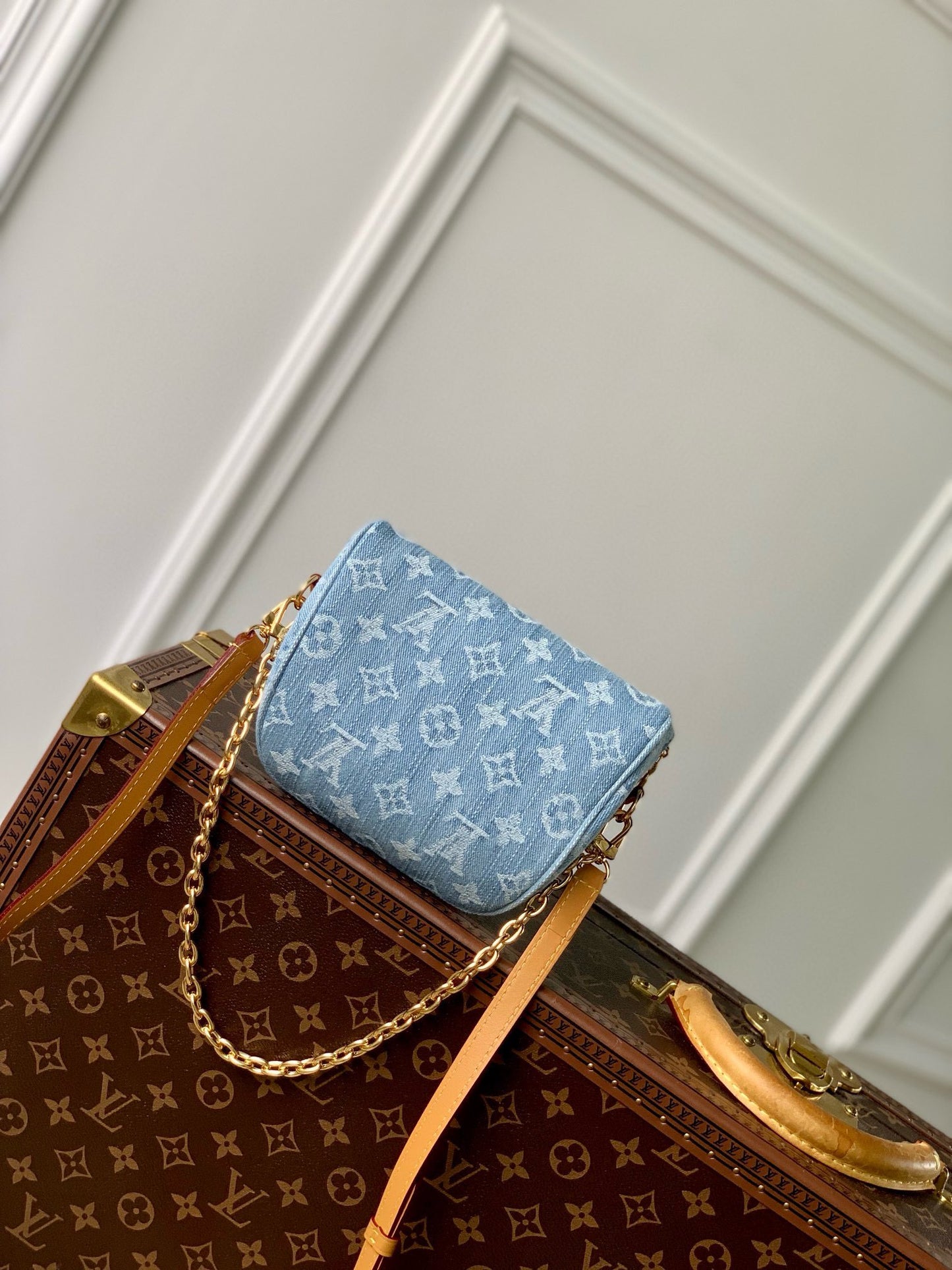 Louis Vuitton Mini Bumbag Monogram Denim Blue