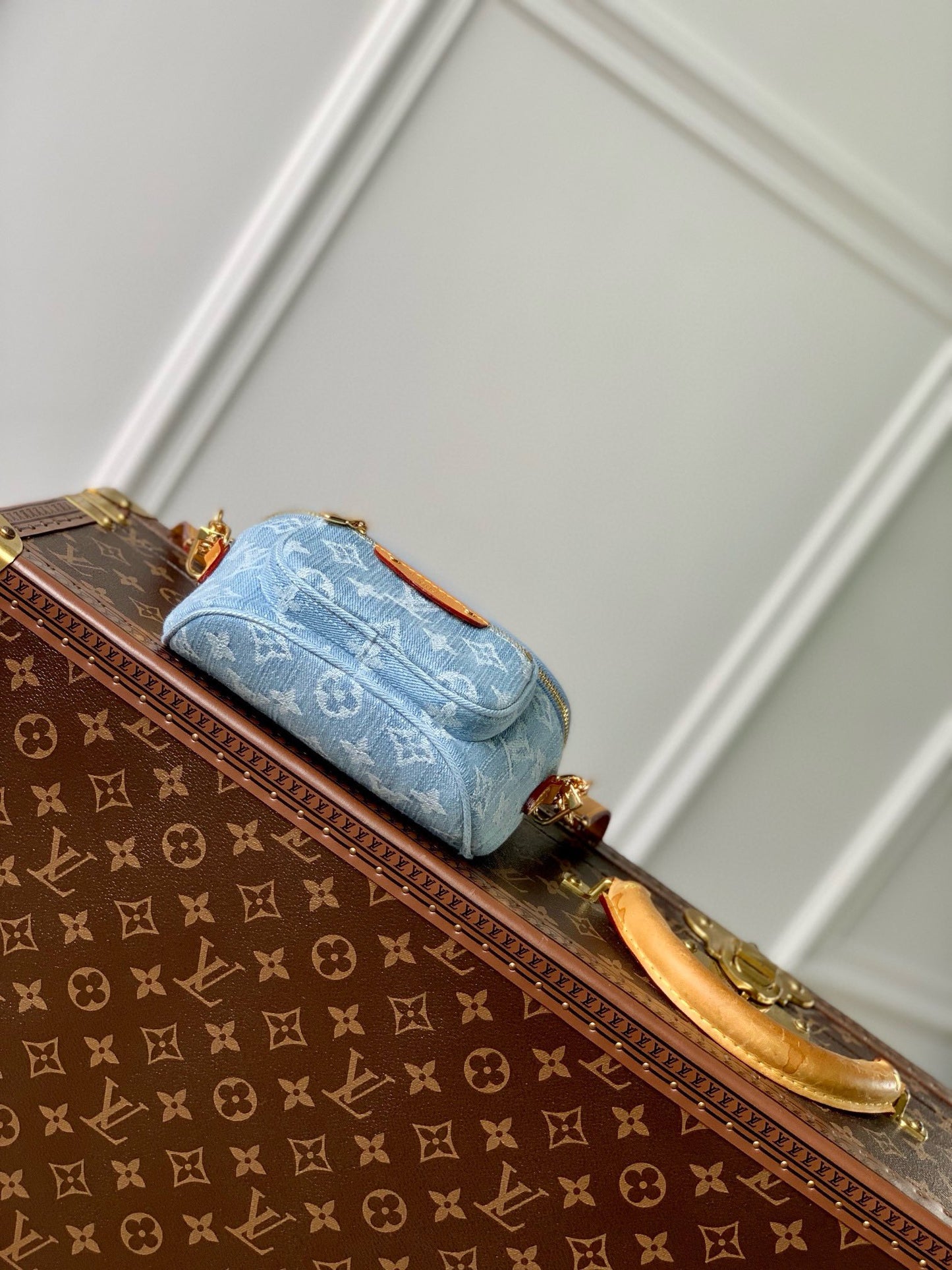 Louis Vuitton Mini Bumbag Monogram Denim Blue