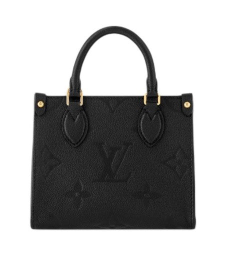 Louis Vuitton OnTheGo PM Monogram Empreinte Leather Handbag - Black
