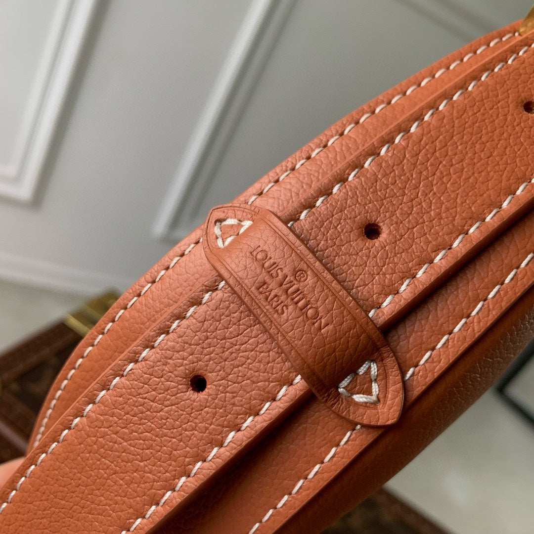 Louis Vuitton Atlantis BB Bag - Caramel Grained Leather Shoulder Bag
