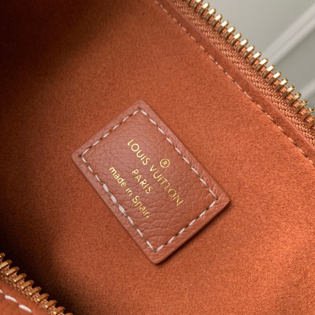 Louis Vuitton Atlantis BB Bag - Caramel Grained Leather Shoulder Bag