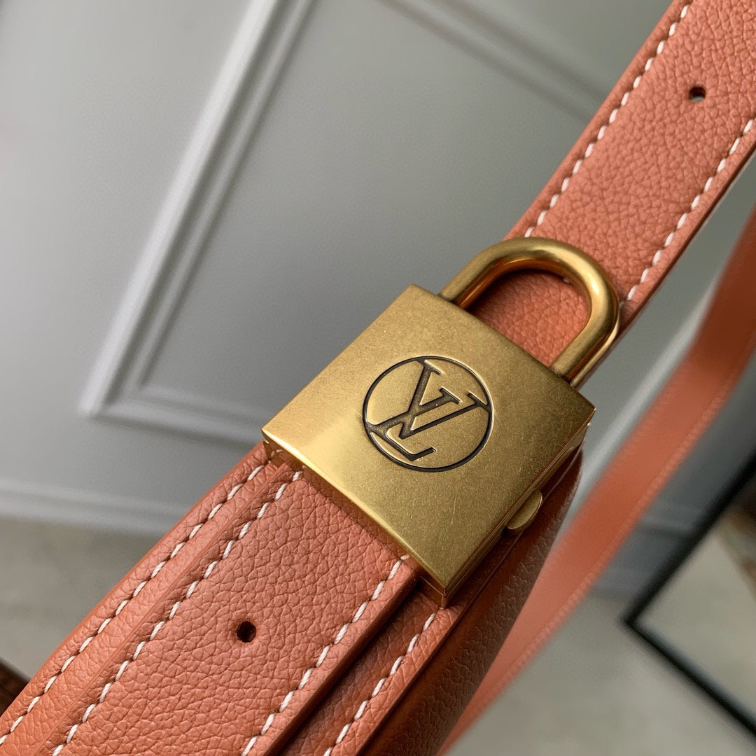 Louis Vuitton Atlantis BB Bag - Caramel Grained Leather Shoulder Bag
