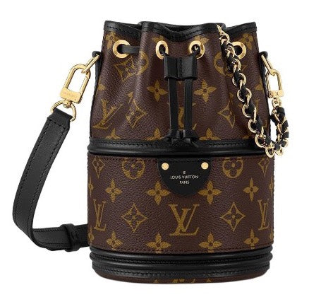 Louis Vuitton Duffle Bag Monogram Canvas - Black Leather Trim