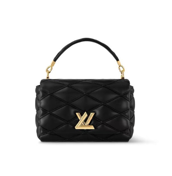 Louis Vuitton GO-14 MM Quilted Lambskin Shoulder Bag - Black