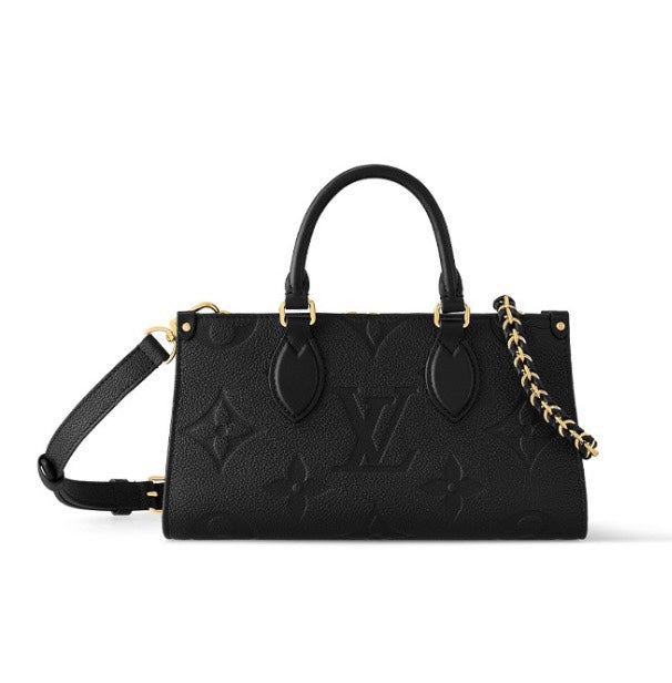 Louis Vuitton OnTheGo East West Monogram Empreinte Leather Handbag - Black