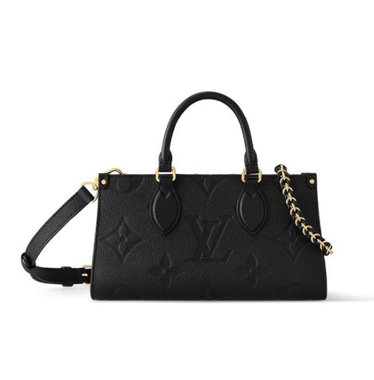 Louis Vuitton OnTheGo East West Monogram Empreinte Leather Handbag - Black