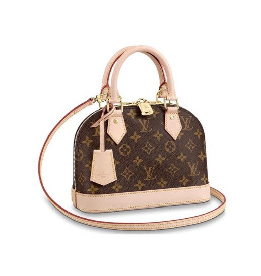 Louis Vuitton Alma BB Monogram Canvas Shoulder Bag - Brown