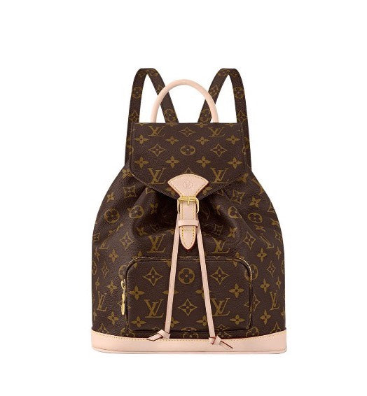 Louis Vuitton Monogram Montsouris Backpack - Classic Brown Canvas Handbag