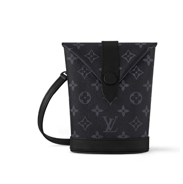 Louis Vuitton Nano Steamer Messenger Bag Monogram Eclipse Canvas