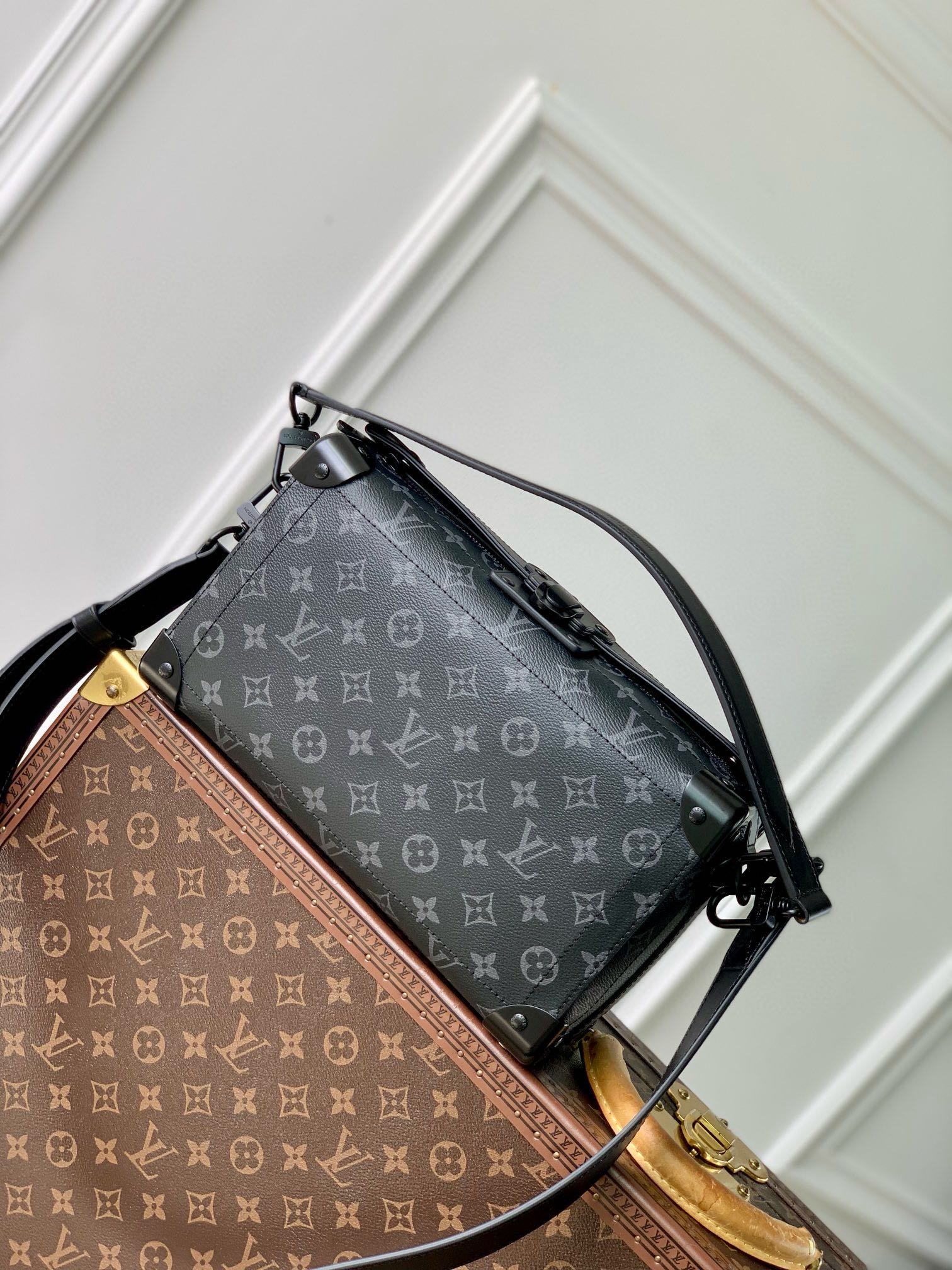 Luxury Monogram Soft Trunk Crossbody Bag - Designer Style Messenger Handbag