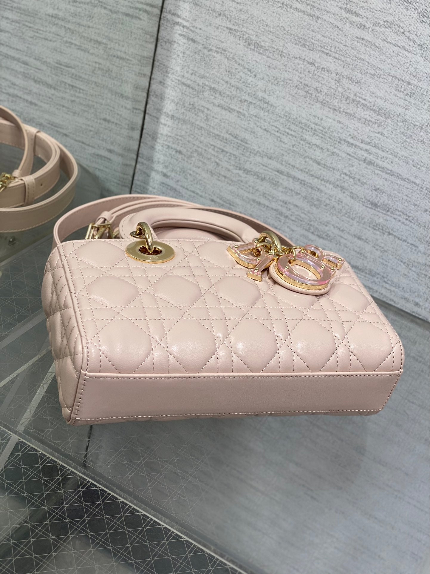 Christian Dior Lady D-Joy Bag - Light Pink Cannage Lambskin