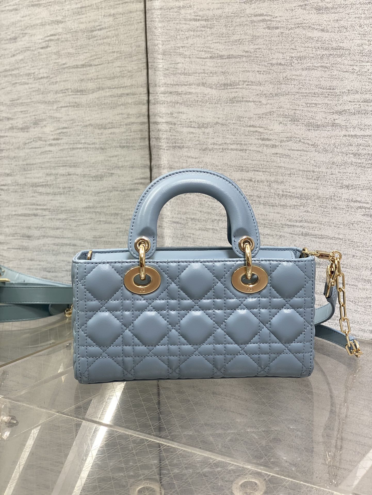 Christian Dior Lady D-Joy Bag - Cloud Blue Cannage Lambskin