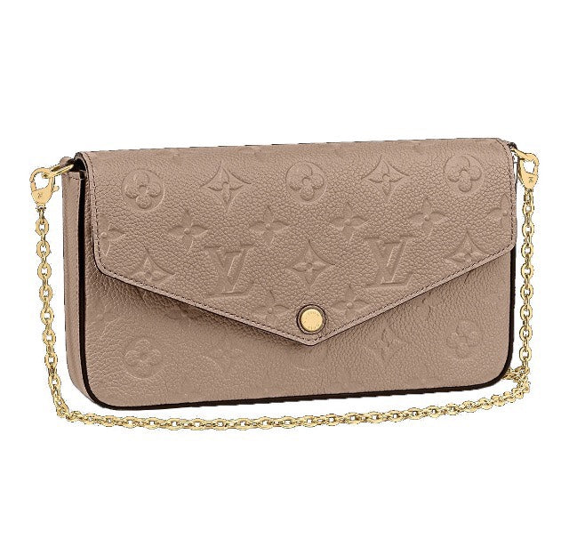 Louis Vuitton Félicie Pochette Monogram Empreinte Leather - Turtledove