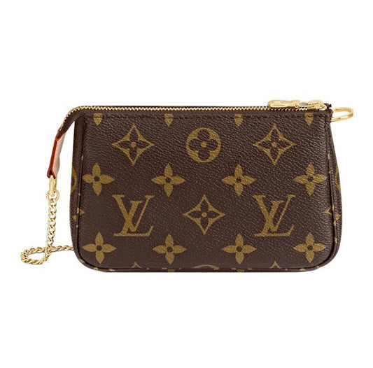 Louis Vuitton Mini Accessoires Pochette Monogram Canvas Brown