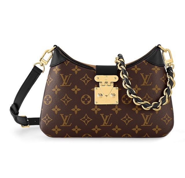 Louis Vuitton Diane Monogram Canvas Shoulder Bag - Black Trim