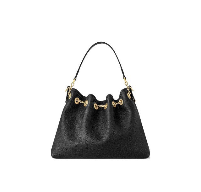 Louis Vuitton Monogram Empreinte Leather Hobo Bag - Black
