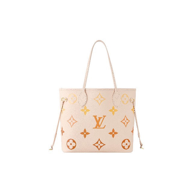 Louis Vuitton Neverfull MM Monogram Empreinte Leather Tote Bag - Rose Trianon/Saffron