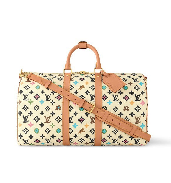Louis Vuitton Monogram Multicolore Keepall 45 Bandoulière White