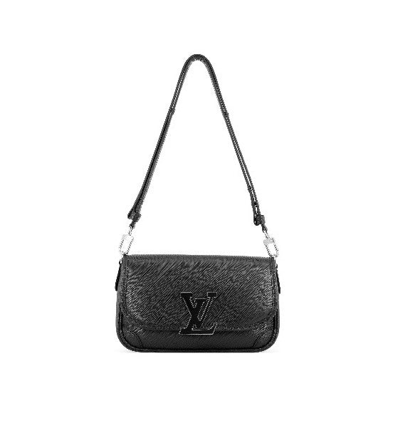 Louis Vuitton Monogram Empreinte Leather Bag, Black Crossbody Shoulder Bag