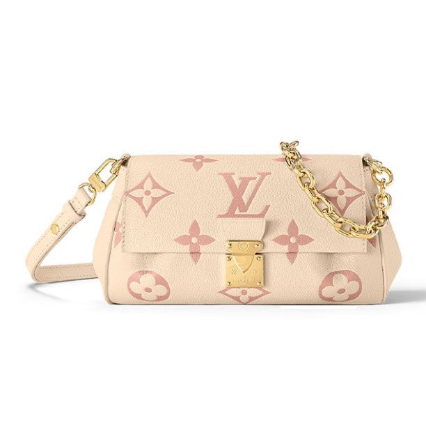 Louis Vuitton Monogram Empreinte Giant Pochette Métis East West Bag - Beige/Pink