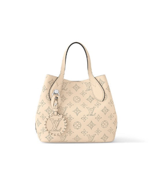 Louis Vuitton Bella Tote Mahina Perforated Leather Handbag - Beige