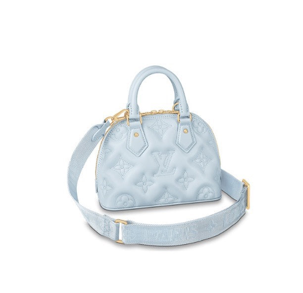 Louis Vuitton Alma BB Monogram Empreinte Leather Handbag - Light Blue