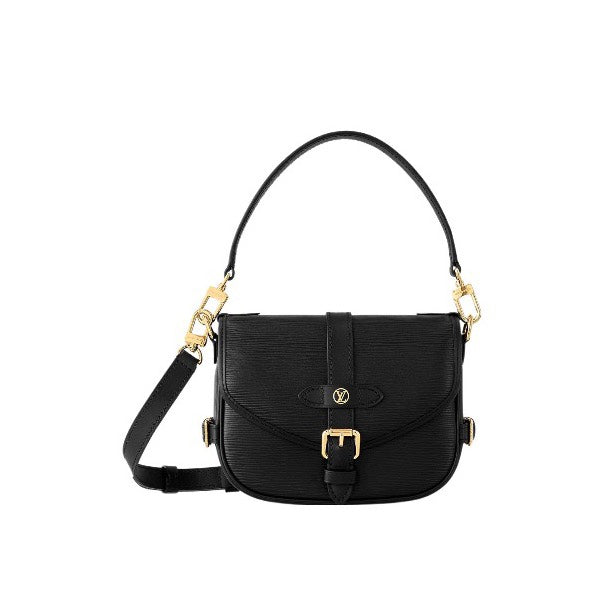 Louis Vuitton Saumur BB Monogram Empreinte Leather Handbag - Black