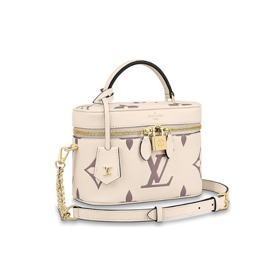 Louis Vuitton Vanity PM Monogram Empreinte Leather Handbag - Bicolour Beige/Turtledove
