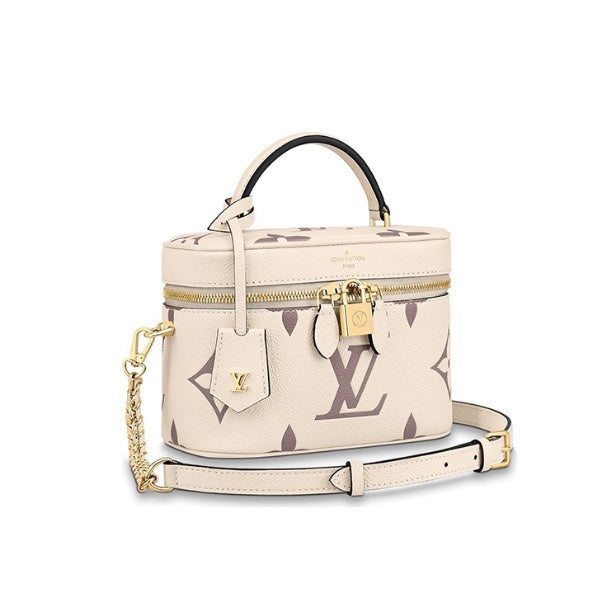 Louis Vuitton Vanity PM Monogram Empreinte Leather Handbag - Bicolour Beige/Turtledove