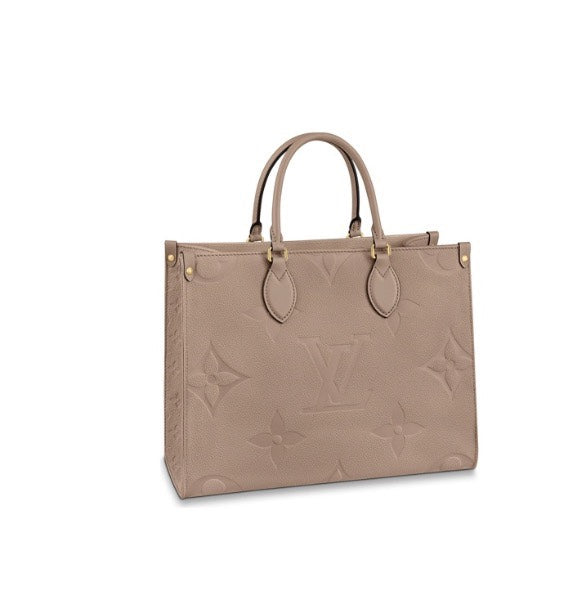 Louis Vuitton Onthego MM Monogram Empreinte Leather Tote Bag - Turtledove