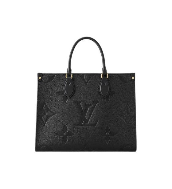 Louis Vuitton Onthego GM Tote Bag - Monogram Empreinte Leather - Black