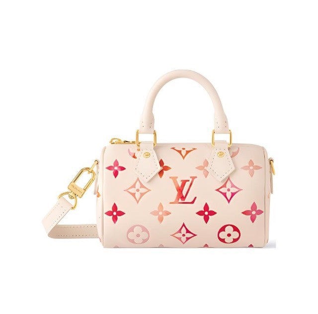Louis Vuitton Nano Speedy Handbag - Pink Gradient Monogram Empreinte Leather