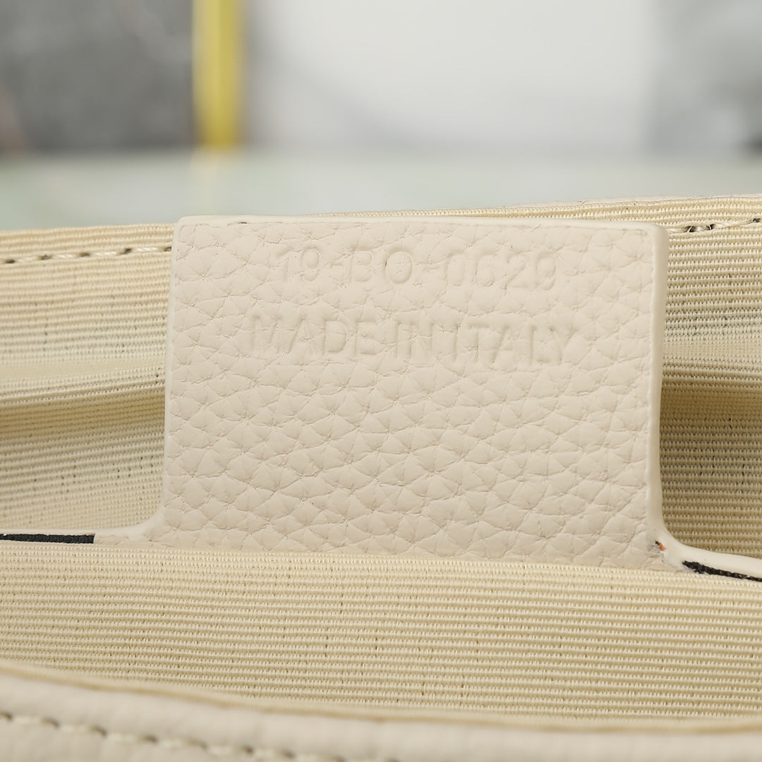 Christian Dior Safari Messenger Bag Cream Embossed Oblique Leather