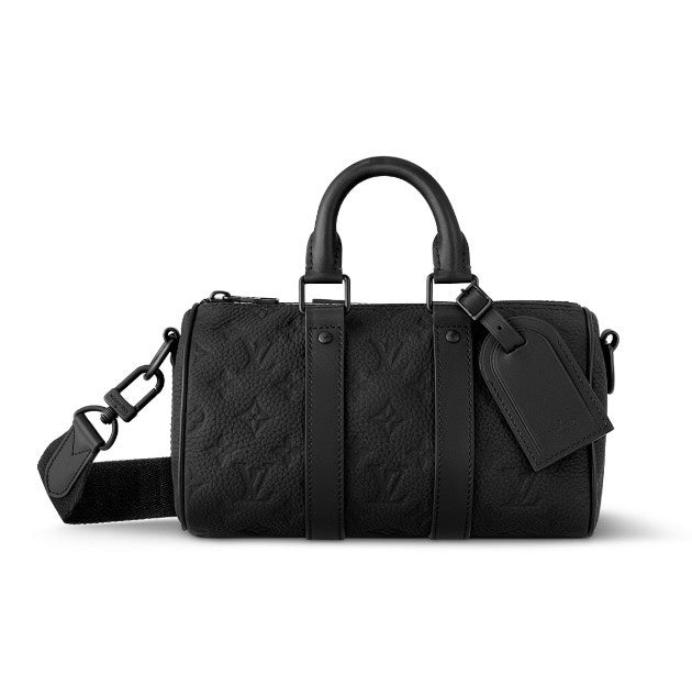 Louis Vuitton Keepall XS Monogram Shadow Leather Bag - Black