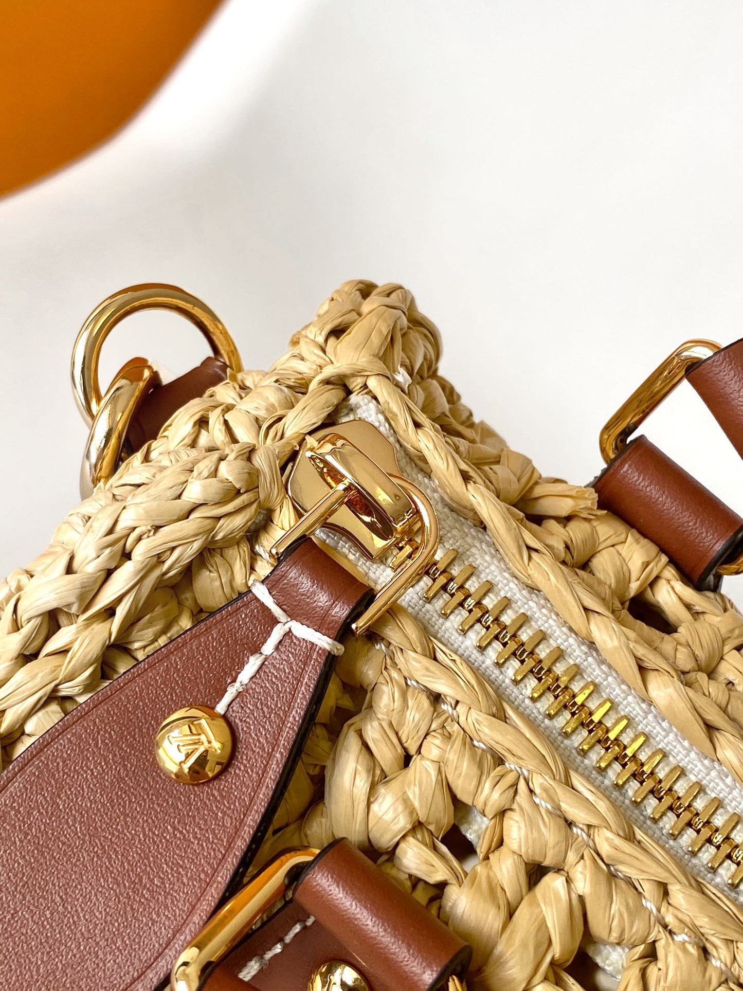 Louis Vuitton Papillon BB Raffia Handbag - Natural & Brown