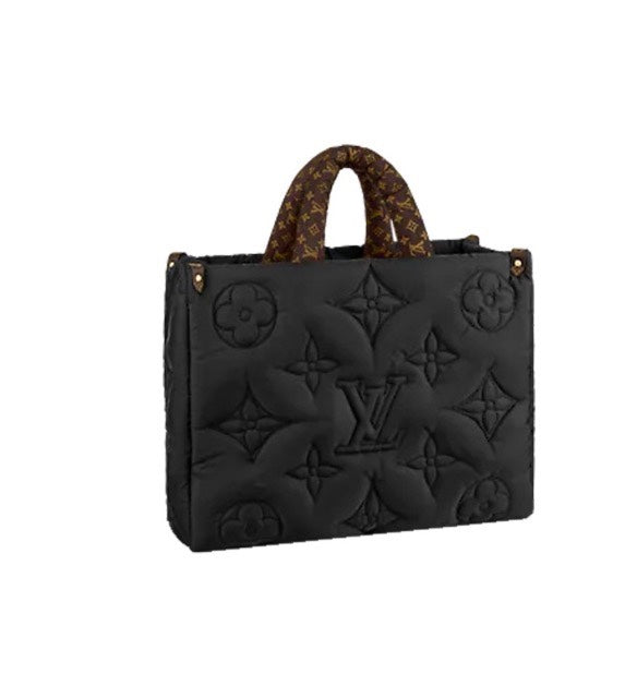 Louis Vuitton OnTheGo GM Pillow Tote Bag - Black Monogram ECONYL
