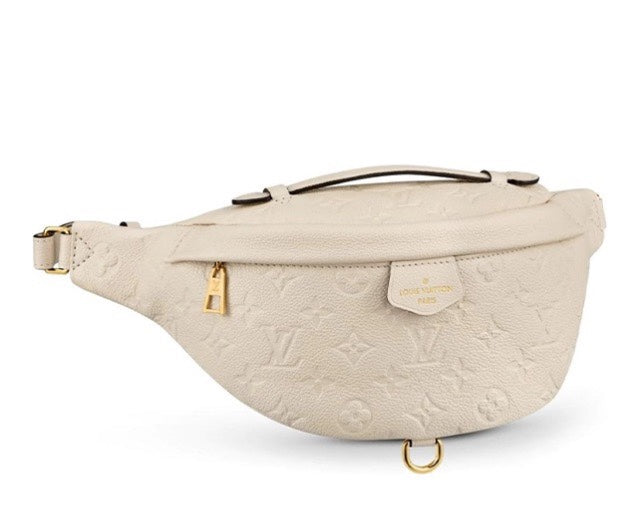 Louis Vuitton Monogram Empreinte Bumbag - Cream Leather Waist Bag