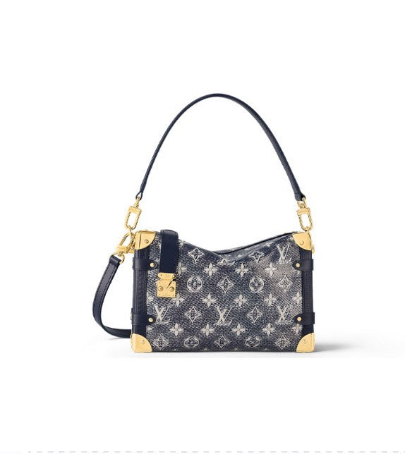 Louis Vuitton Side Trunk Monogram Denim Handbag