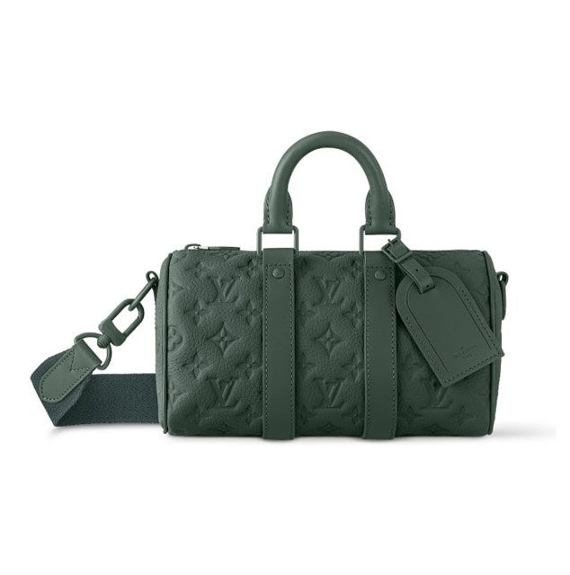 Louis Vuitton Monogram Taurillon Leather Keepall XS - Dark Green