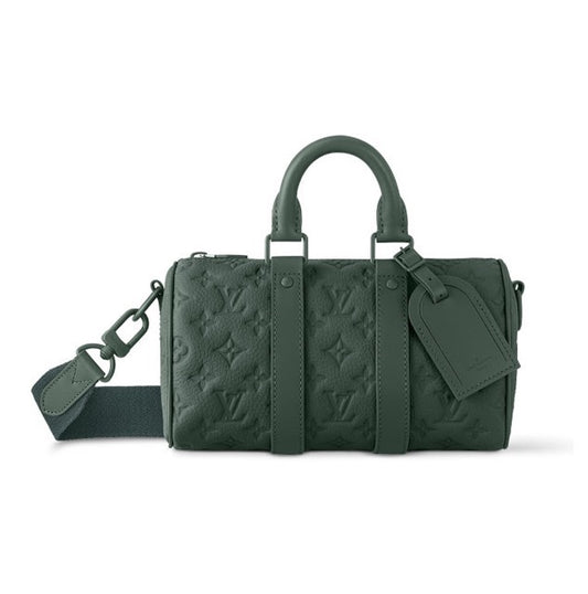 Louis Vuitton Monogram Taurillon Leather Keepall XS - Dark Green