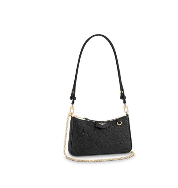 Louis Vuitton Monogram Empreinte Leather Pochette Accessoires - Black